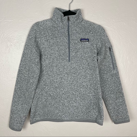 NWOT Women’s Grey Patagonia Better Sweater 1/4 Zip Fleece Size M - Picture 2 of 10